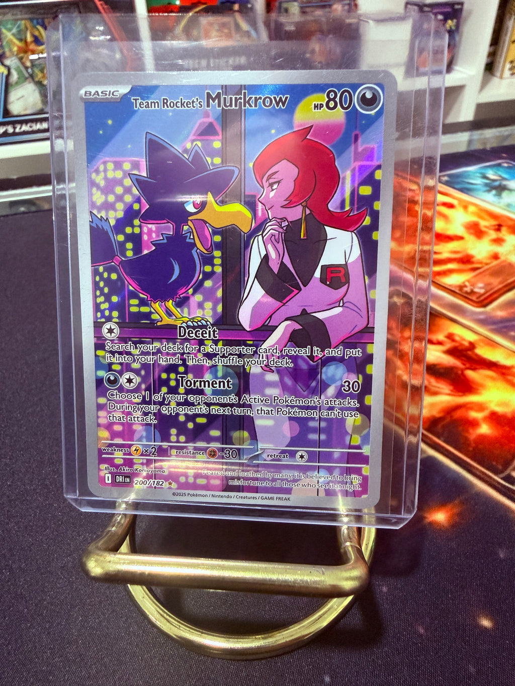 Team Rocket’s Murkrow Illustration Rare