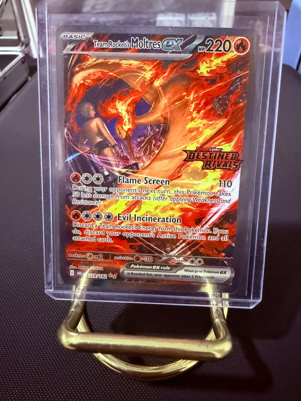 Team Rocket’s Moltres Ex Special Illustration Rare (Stamp)